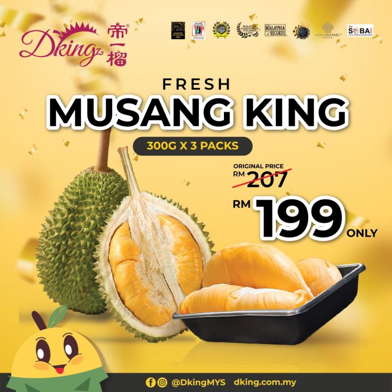 Fresh Musang King Durian Bundle Set (3 Packs)